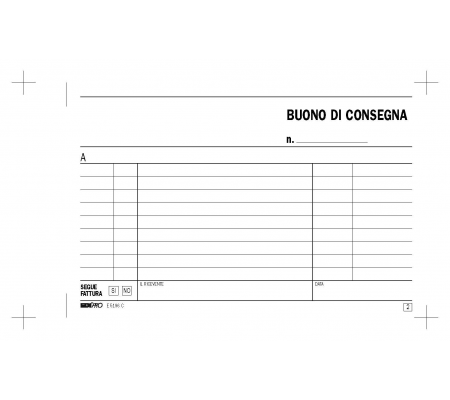 Blocco buoni di consegna - 50-50 fogli autoricalcanti - 10 x 17 cm - Edipro - E5196C - 8023328519612 - 50280_2 - DMwebShop