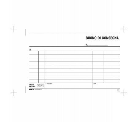 Blocco buoni consegna - 33 fogli 3 copie autoricalcanti - 10 x 17 cm - Edipro - E5199CT - 8023328519926 - 61716_1 - DMwebShop