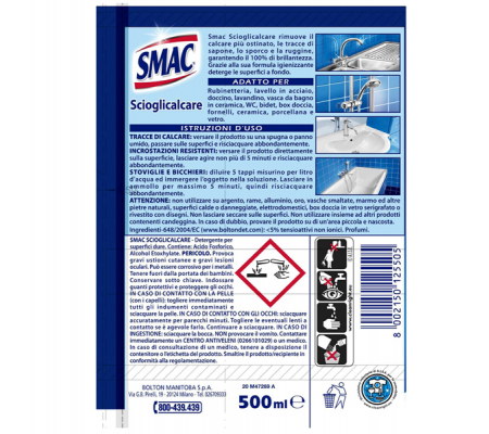 Scioglicalcare - 500 ml - Smac - M77974 - 8002150125505 - 31864_1 - prodotti smac - DMwebShop