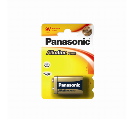 Pila Transistor - 9 V - alcalina - blister 1 pezzo - Panasonic - C500061 - 5410853039303 - 57377_1 - DMwebShop