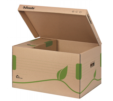 Scatola container EcoBox - 34 x 43,9 x 25,9 cm - apertura superiore - avana - Esselte - 623918 - 4049793038568 - 72339_1 - DMwebShop