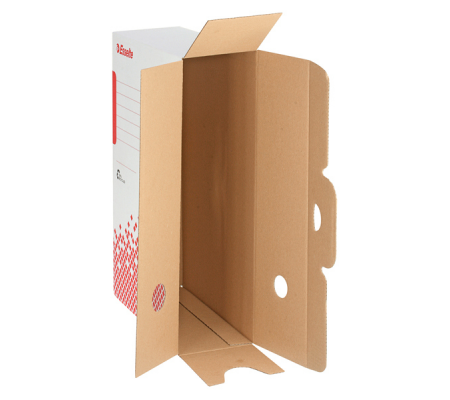 Scatola archivio Speedbox - dorso 8 cm - 35 x 25 cm - bianco e rosso - Esselte - 623985 - 4049793028026 - 74725_2 - DMwebShop