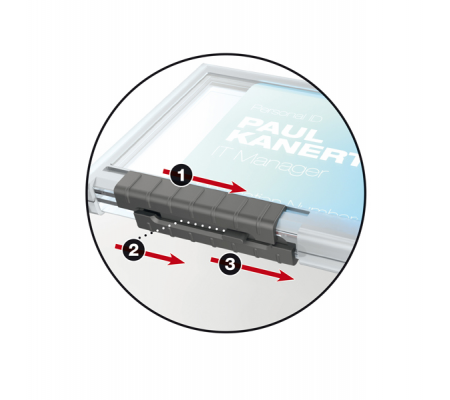 Portabadge PushBox Trio 3 tessere inseribili - 5,4 x 8,7 cm - conf. 10 pezzi - Durable - 8920-19 - 4005546808796 - 80227_4 - DMwebShop