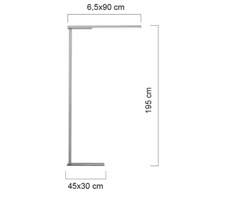 Lampada - da terra - Stratus - alluminio - LED - 58,8 W - Unilux - 400124564 - 3595560029587 - 89706_1 - DMwebShop