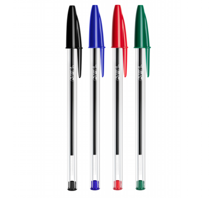 Penna a sfera Cristal - punta 1 mm - colori assortiti - barattolo 20 pezzi - Bic - 929081 - 3086126780160 - 95647_2 - DMwebShop