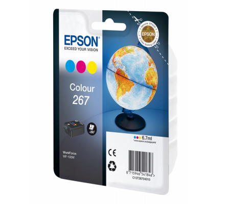 Cartuccia ink - 267 - C-M-Y - 6,7 ml - Epson - C13T26704010 - 8715946541846 - EPST26704010_1 - DMwebShop