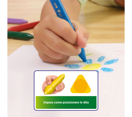 Pastelli Plastidecor - in plastica - colori assortiti - astuccio 12 colori triangle - Bic - 8297733 - 3086124000789 - 46456_2 - DMwebShop