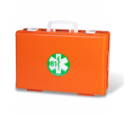 Valigetta di pronto soccorso Medic 1 - 25 x 19 x 9 cm - fino a 2 persone - arancio - Pvs - CPS513 - 8034028010071 - 73552_1 - DMwebShop