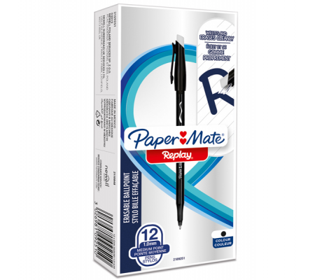 Penna sfera Replay 40 anniversario - inchiostro cancellabile - punta 1 mm - nero - Papermate - 2109251 - 3026981131639 - 93190_1 - DMwebShop