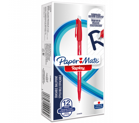 Penna sfera Replay 40 anniversario - inchiostro cancellabile - punta 1 mm - rosso - Papermate - 2109258 - 3026981131653 - 93192_1 - DMwebShop