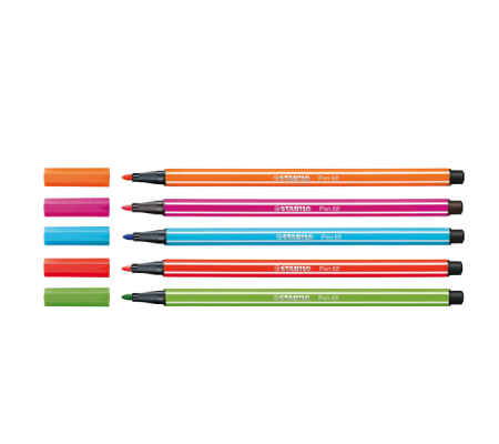 Pennarelli Pen 68 - colori assortiti - scatola in metallo 10 pezzi - Stabilo - 6810-6 - 4006381327145 - 35189_1 - DMwebShop