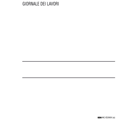 Registro giornale lavori - 31 x 21 cm - 47 pagine - numerate - Edipro - E2909 - 8023328290900 - 51251_2 - DMwebShop