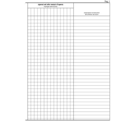 Registro giornale lavori - 31 x 21 cm - 47 pagine - numerate - Edipro - E2909 - 8023328290900 - 51251_4 - DMwebShop