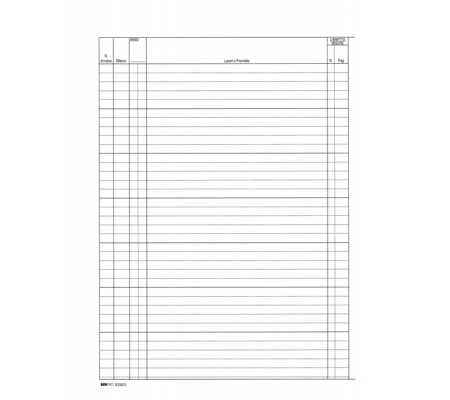 Registro contabilita' dei lavori - 31 x 21 cm - 47 pagine - numerate - Edipro - E2923 - 8023328292300 - 52033_1 - DMwebShop