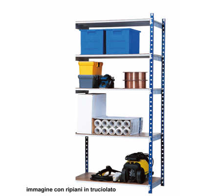 Kit aggiunta scaffale - 5 ripiani - acciaio cromato - 100 x 35 x 200 cm - Paperflow - K605131 - 3660141140286 - 64847_1 - DMwebShop