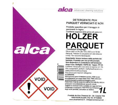 Detergente Holzer Parquet - flacone da 1 lt - Alca - ALC429 - 8032937573335 - 76420_1 - DMwebShop