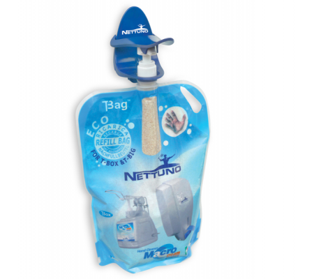 Supporto a muro T-Duck per sacche ricarica T-Bag - 3 lt - blu - Nettuno - 0310W - 8009184003106 - 89334_1 - DMwebShop