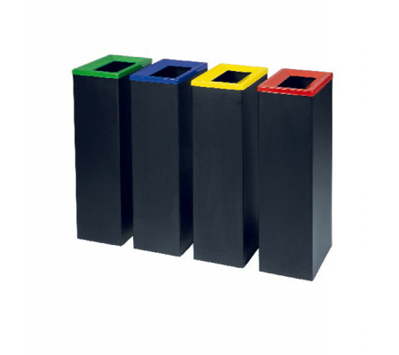 Contenitore gettacarte Bob Color - 30 x 20 x 70 cm - 42 lt - nero - Medial International - 790401 - 8056324533474 - 89626_2 - DMwebShop