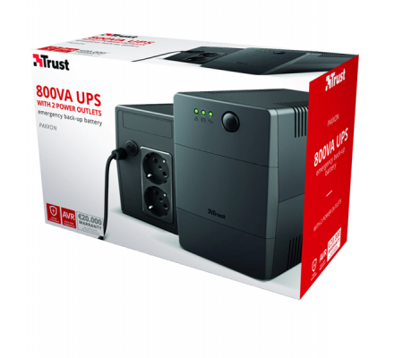 Gruppi di continuita' Paxxon 800VA UPS - 2 porte - Trust - 23503 - 8713439235036 - 91198_2 - DMwebShop