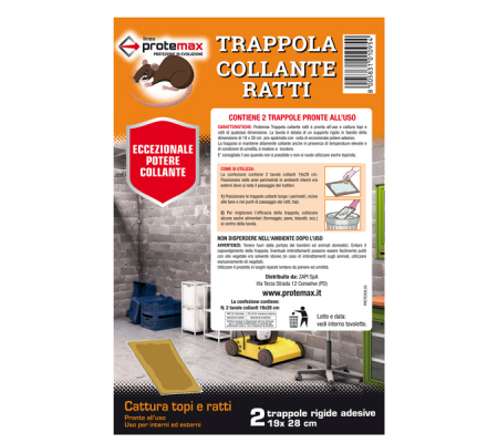 Tavole collanti per ratti - blister 2 pezzi - Protemax - PROTE058 - 8005831010954 - 95719_1 - DMwebShop