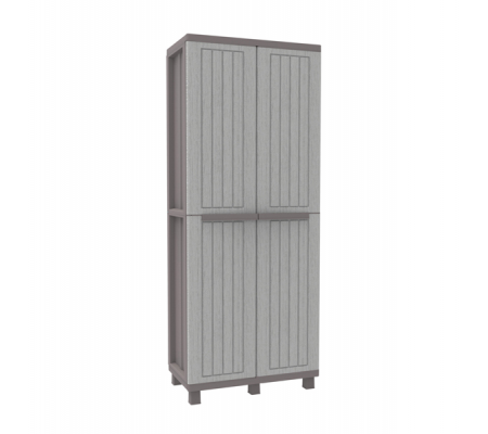 Armadio JWood 268 - 2 ante - PPL effetto legno - 68 x 37,5 x 170 cm - grigio tortora Terry - 1002717 - 8005646026164 - 74241_1 - DMwebShop