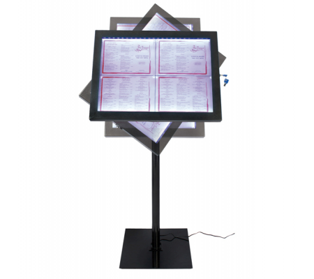 Espositore a LED per esterni-interni - display 4 x A4 - Securit - MCS-4A4-BL-SET - 8718226797987 - 74543_2 - DMwebShop