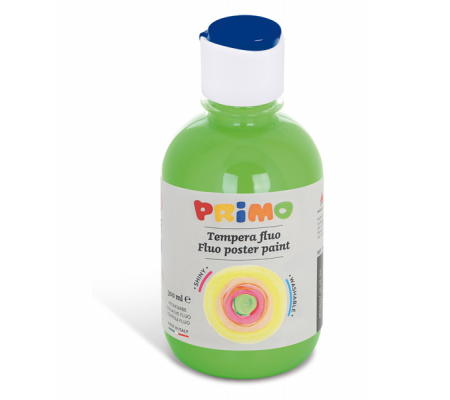 Tempera brillante fluorescente - 300 ml - colori fluo assortiti - box 6 colori - Primo - 255TF6ASS - 8006919315916 - 78077_1 - DMwebShop