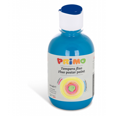 Tempera brillante fluorescente - 300 ml - colori fluo assortiti - box 6 colori - Primo - 255TF6ASS - 8006919315916 - 78077_2 - DMwebShop