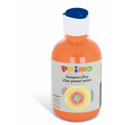 Tempera brillante fluorescente - 300 ml - colori fluo assortiti - box 6 colori - Primo - 255TF6ASS - 8006919315916 - 78077_4 - DMwebShop