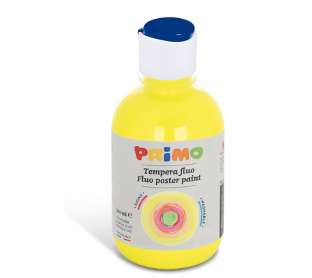 Tempera brillante fluorescente - 300 ml - colori fluo assortiti - box 6 colori - Primo - 255TF6ASS - 8006919315916 - 78077_5 - DMwebShop