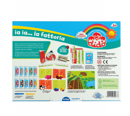 Dido' Farm - 10 salsiciotti - con formine e scenario 3d - Dido - 350200 - 8000144006526 - 78161_2 - DMwebShop