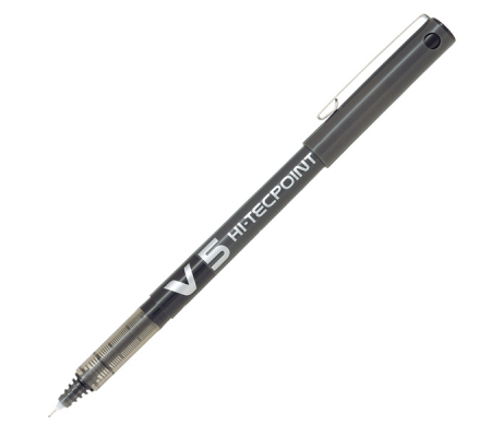 Roller Hi Tecpoint V5 - con cappuccio - punta 0,5 mm - nero - conf. 16+4 pezzi - Pilot - 000019 - 3131910516507 - 82705_1 - DMwebShop