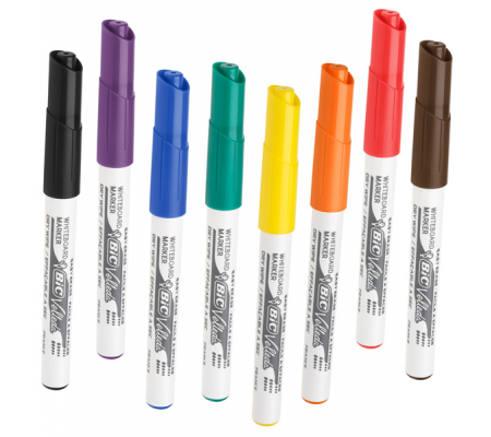 Pennarello Whiteboard Marker Velleda 1741 - punta tonda - 1,4 mm - colori assortiti - astuccio 8 pezzi - Bic - 503844 - 3086120017484 - 83111_1 - DMwebShop