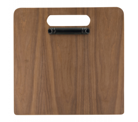 Portamenu' a tagliere con anelli Chopping Board legno di noce - 32 x 24 cm - Securit - MC-WALA4-CH - 8719075285206 - 83379_2 - DMwebShop