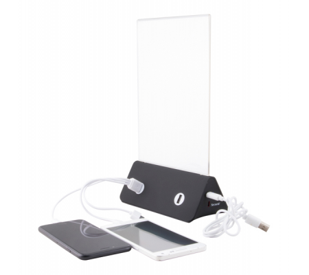 Portamenu' da tavolo con Powerbank - A5 - Securit - PFT-PWB - 8717624249570 - 83380_5 - DMwebShop