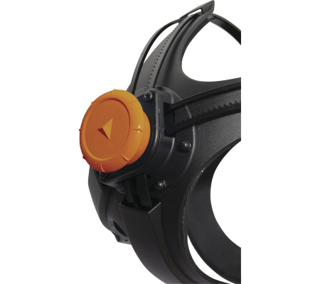 Maschera completa M9300 Strap Galaxy - policarbonato-silicone - nero-arancio - Deltaplus - M9300NO - 3295249154837 - 85877_2 - DMwebShop