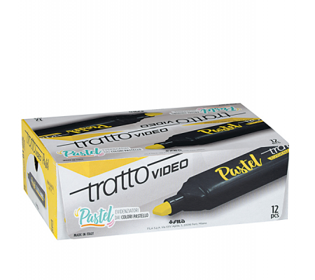 Evidenziatore Video pastel - punta a scalpello - da 1 - 5 mm - giallo limone - Tratto - 833501 - 8000825025174 - 88916_3 - DMwebShop