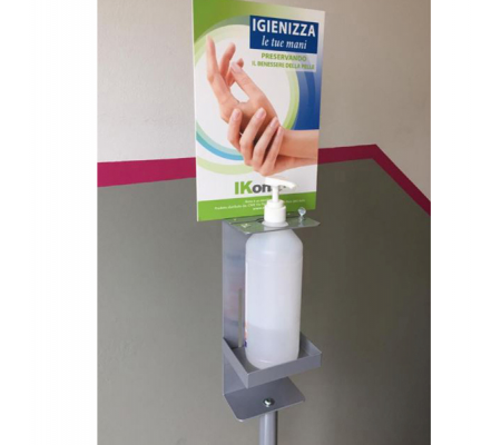 Piantana da terra - con supporto - per dispenser regolabile - 140 cm - Cwr - 12520 - 8004957125207 - 90579_2 - DMwebShop