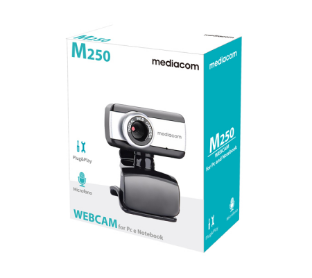 Webcam M250 - microfono integrato - 480p - Mediacom - M-WEA250 - 8028153112724 - 95823_1 - DMwebShop