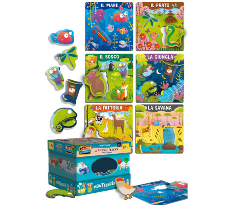 Tombola tattile degli animali Montessori Plus - Lisciani - 72460 - 95935_1 - DMwebShop