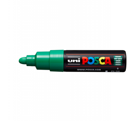 Marcatore a base d'acqua Uni Posca PC7M - punta tonda large - 4,5 - 5,5 mm - verde - Uni Mitsubishi - M PC7M V - 4902778228302 - 85824_1 - DMwebShop