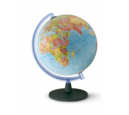 Globo geografico non Illuminato - altezza 42 cm - Ø 30 cm - Tecnodidattica - 0330COPOIT0NF04B - 8000623001547 - 85981_1 - DMwebShop