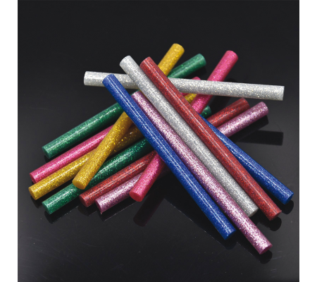 Colle stick per pistole mini glitter assortiti - Ø 7mm - lunghezza 10 cm - conf. 12 pezzi - Deco - 12071 - 8004957120714 - 86222_1 - DMwebShop