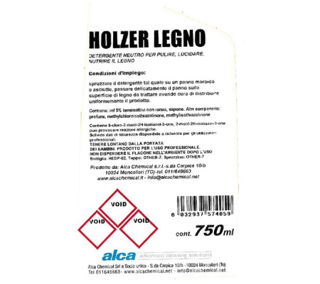 Detergente legno Holzer - trigger da 750 ml - Alca - ALC1134 - 8032937574059 - 86250_1 - DMwebShop