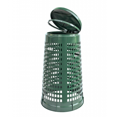 Trespolo portasacco - con anello fermasacco - Ø 38 cm - altezza 85 cm - 110 lt - verde - Mobil Plastic - 69/110-VES - 8004331069004 - 86739_2 - DMwebShop