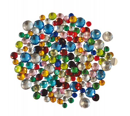 Gemme Kristall tonde - Ø 6/10 mm - colori assortiti - conf. 1000 pezzi - Deco - 12619 - 8004957126198 - 91567_1 - DMwebShop