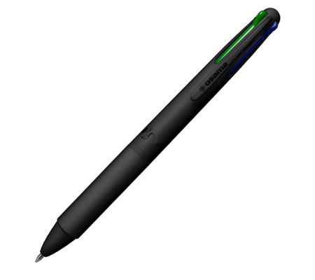 Astuccio penne a sfera All Black - punta 1 mm - 4 colori - conf. 6 pezzi - Osama - OW 84005713 - 8059484005713 - 96214_1 - DMwebShop