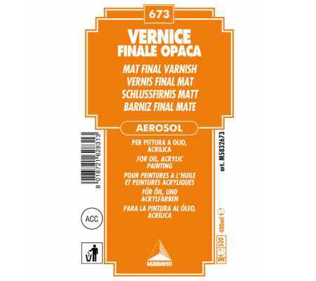 Vernice finale opaca spray - 400 ml - Maimeri - M5832673 - 8018721628313 - 85297_2 - DMwebShop