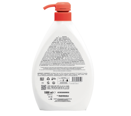 Sapone liquido lavamani Industria - 1 lt - Sanitec - 1040 - 8032680397547 - 91502_1 - DMwebShop