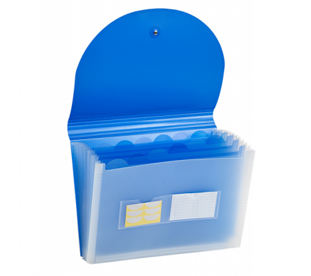 Portadocumenti Plastidea - a soffietto - 13 tasche - PP - A4 - blu - Iternet - 7041BL - 8028422570415 - 94509_1 - DMwebShop